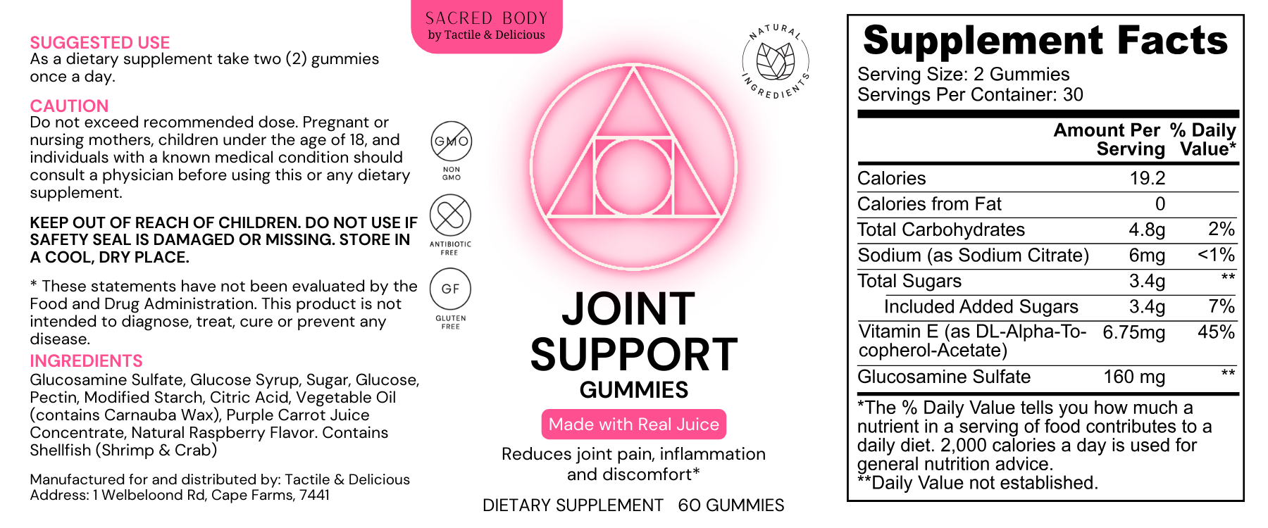 Sacred Body Joint Support Gummies