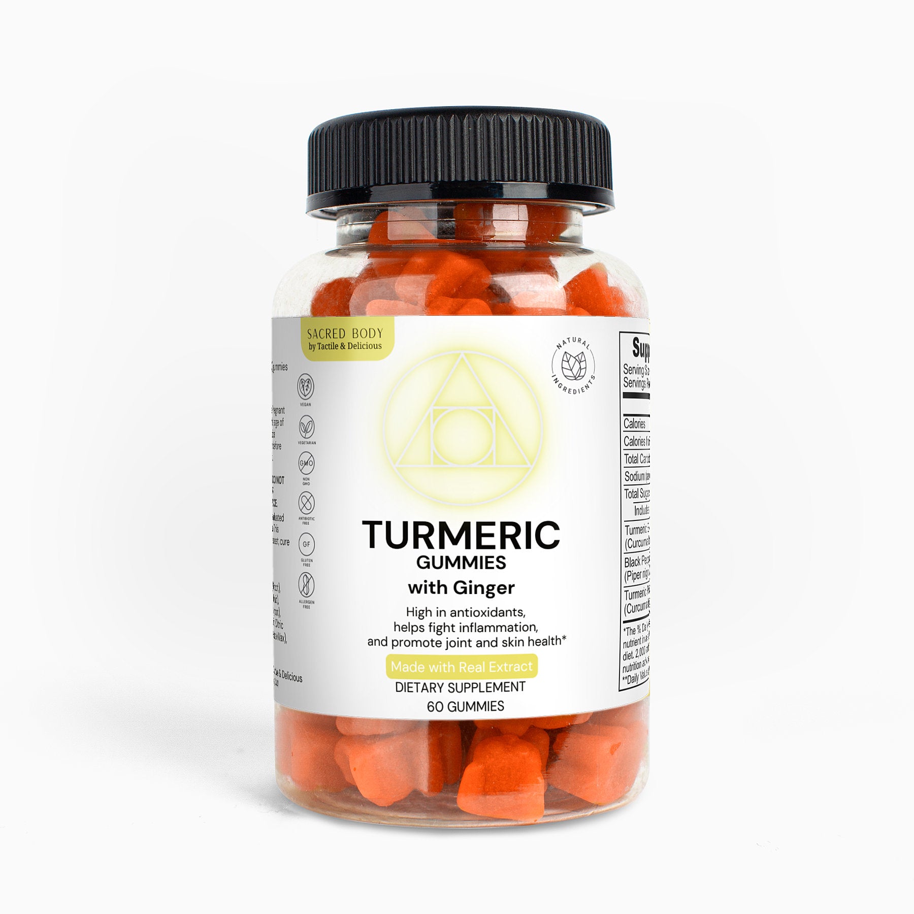 Sacred Body Tumeric Gummies with Ginger